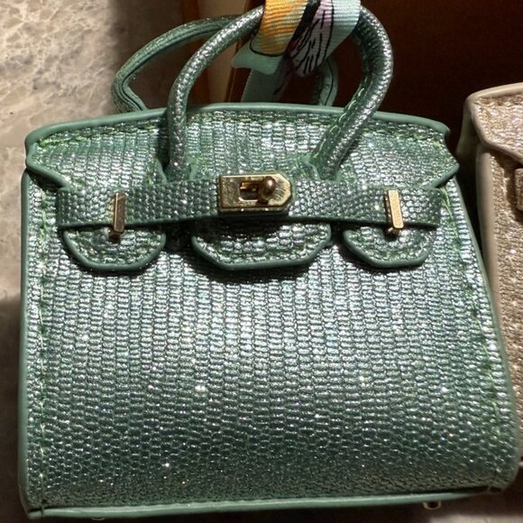 Leather Mini Tote Bag Charms-Well Known Designer Inspired-STUNNING BAG CHARMS - Picture 5 of 6